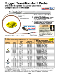 Thumbnail of document Data Sheet - TJ36 Thermocouple Probes w/ Fiberglass Lead Wire